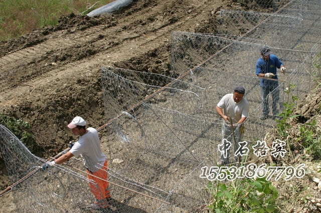 格賓石籠施工